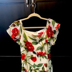 Betsey Johnson rose dress, size 6